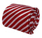 red and white classic thin striped  tie